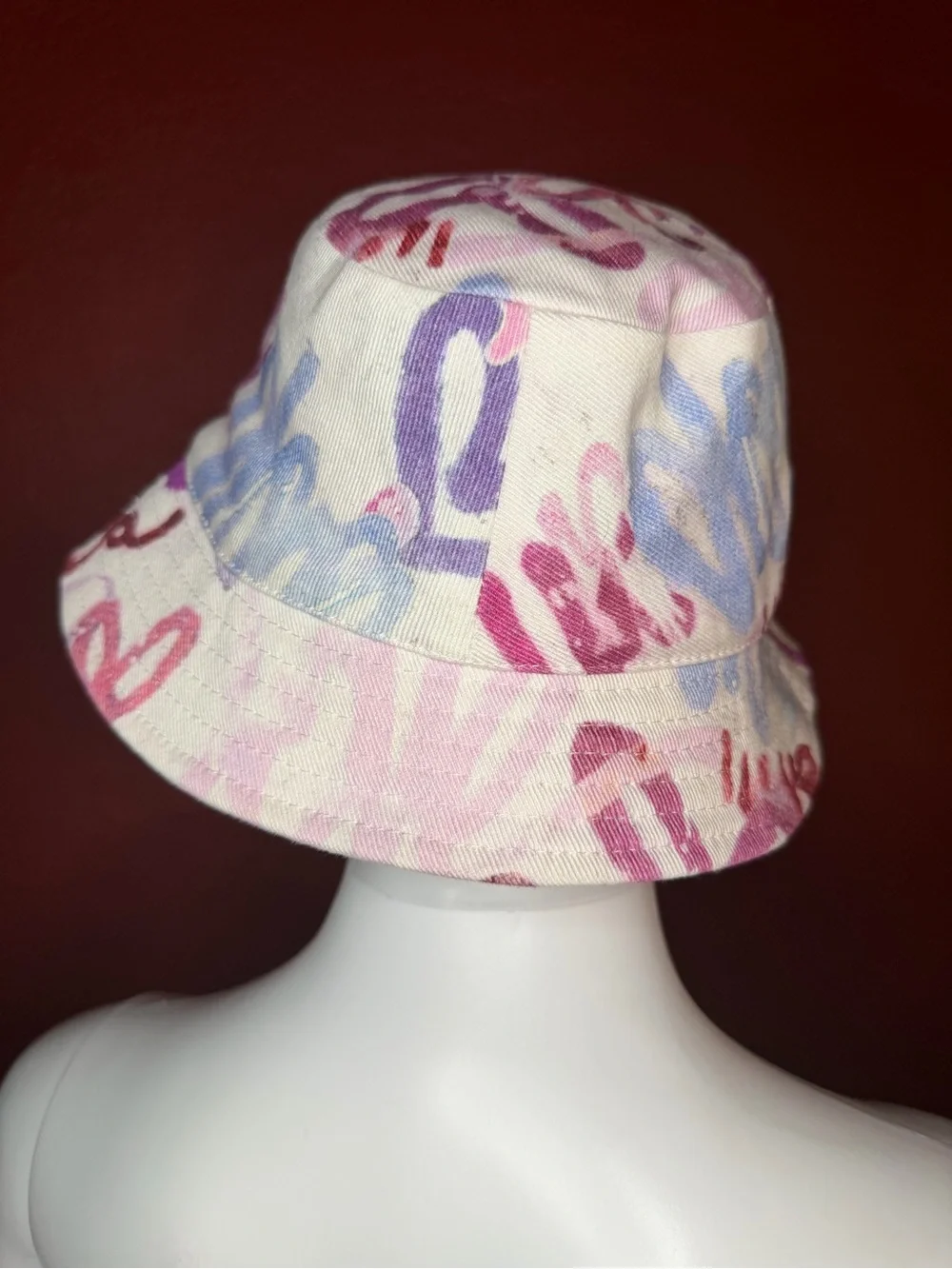Isabel Marant Haley Graffiti Logo Bucket Hat - Size 57
